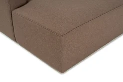 Sofa Med Sjeselong-Abbas 4-seters Sofa med Divan Brun