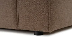 Sofa Med Sjeselong-Abbas 4-seters Sofa med Divan Brun