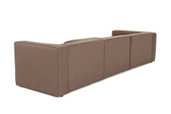 Sofa Med Sjeselong-Abbas 4-seters Sofa med Divan Brun