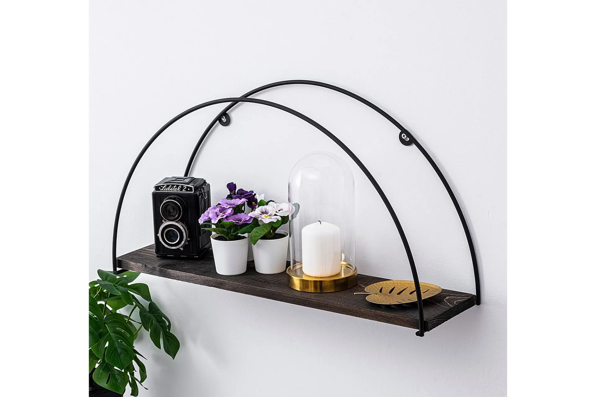 Vegghylle-Achene Vegghylle 60x15 cm Hylle Svart