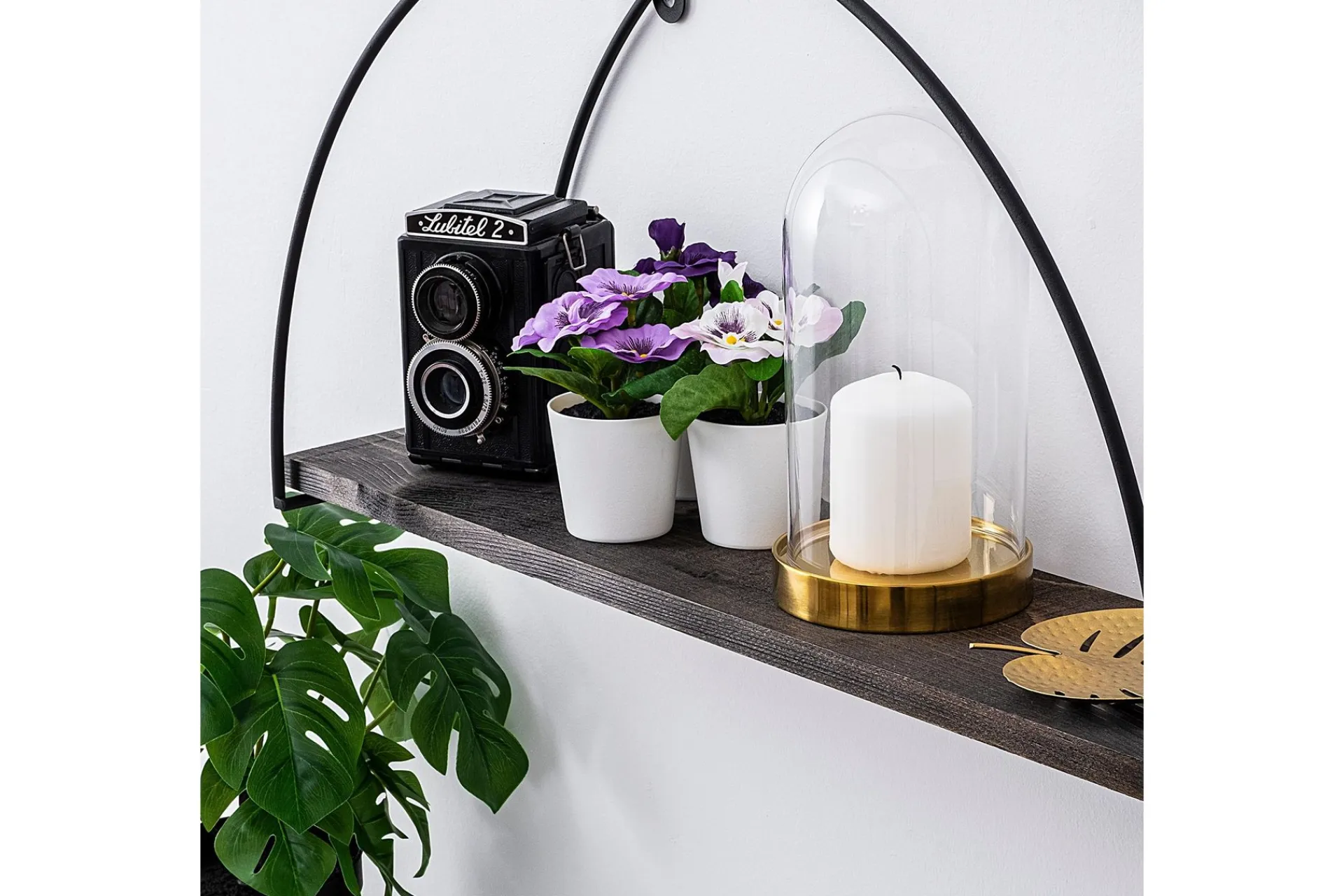 Vegghylle-Achene Vegghylle 60x15 cm Hylle Svart