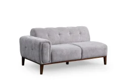 Sofa Med Sjeselong-Adelphe 4-seters Sofa med Divan Lysegrå