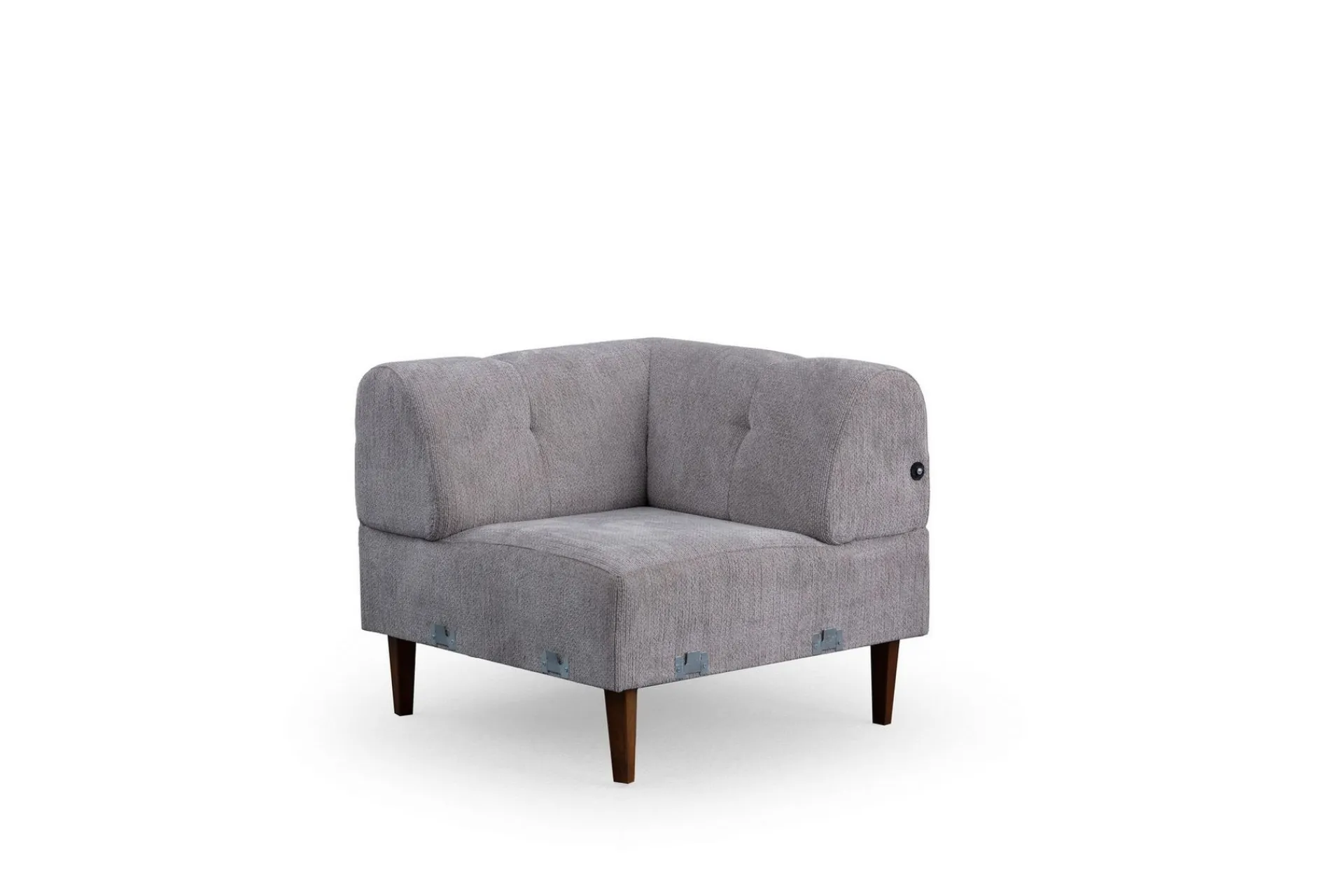 Sofa Med Sjeselong-Adelphe 4-seters Sofa med Divan Lysegrå