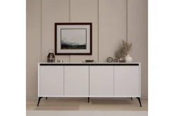 Gangbord|Avlastningsbord-Adilen Konsollbord 180 cm Hvit