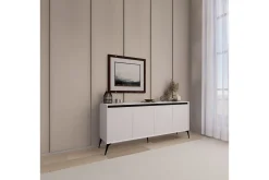 Gangbord|Avlastningsbord-Adilen Konsollbord 180 cm Hvit