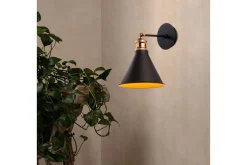 Nattbordslampe-Adrim Vegghengt Leselampe Svart