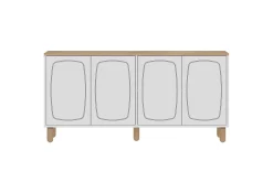 Gangbord|Avlastningsbord-Adrin Konsollbord 150 cm Eik,Hvit