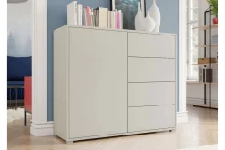 Kommode|Entrekommode-Agawal Kommode 100 cm Beige