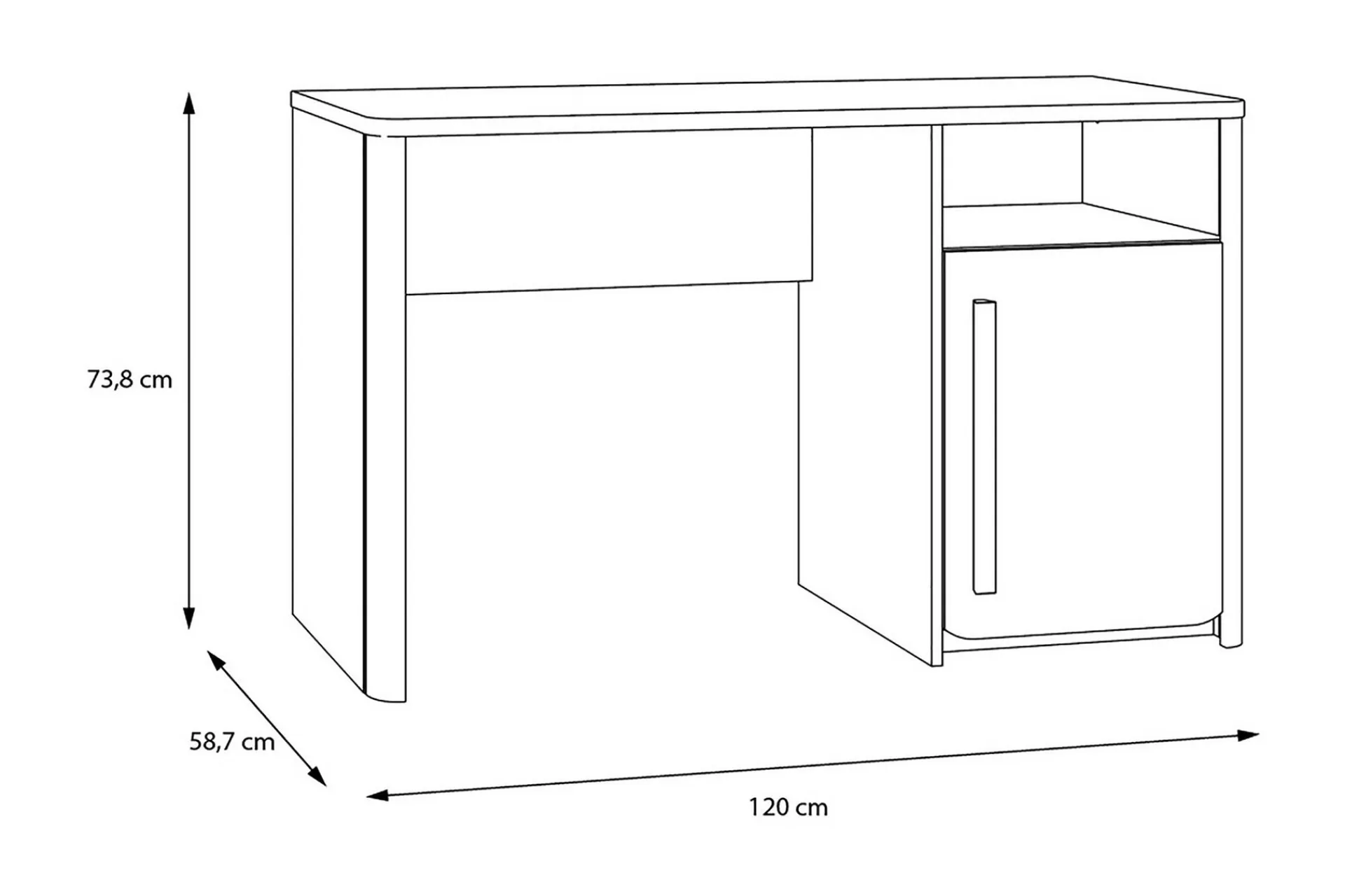 Ahmetbay Skrivebord 120 cm