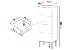 Kommode|Entrekommode-Akiko Kommode 50 cm Grønn