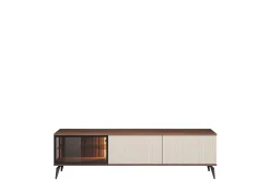 Tv-Benk & Mediabenk-Akinari TV-benk 180 cm Brun,Beige