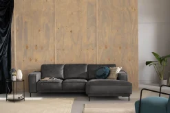 Manor House Akron 2-seter Sofa med Divan Høyre Bonded Lær