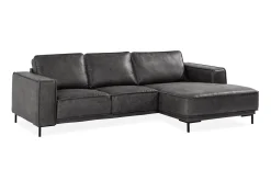 Manor House Akron 2-seter Sofa med Divan Høyre Bonded Lær