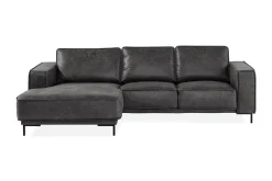 Manor House Akron 2-seter Sofa med Divan Venstre Bonded Lær