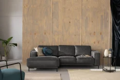 Manor House Akron 2-seter Sofa med Divan Venstre Bonded Lær