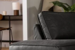 Manor House Akron 2,5-seter Sofa med Sjeselong Venstre Bonded Lær