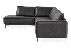 Manor House Akron 2,5-seter Sofa med Sjeselong Venstre Bonded Lær