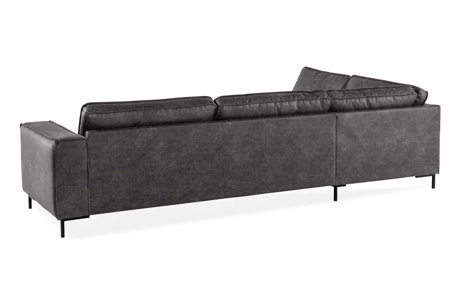 Manor House Akron 2,5-seter Sofa med Sjeselong Venstre Bonded Lær