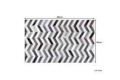 Skinn & Pelstepper-Aksaz Matte 140 | 200 cm Grey