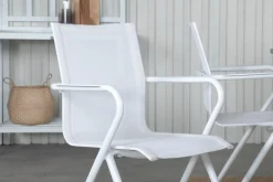 Venture Home Spisegrupper Hage-Albany Forlengbar Spisegruppe 152cm + 4 Alina Stoler Grå/Hvit