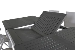 Venture Home Spisegrupper Hage-Albany Forlengbar Spisegruppe 152cm + 4 Alina Stoler Grå/Hvit