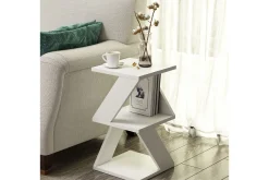 Avlastningsbord-Albeni Sidebord 30 cm Hvit