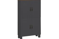 Loft24 Baderom|Baderomsskap-Alby Høyskap til Bad 130x75x30 cm Grey
