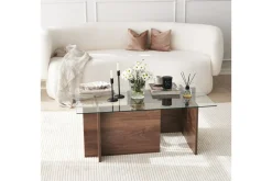 Almasi Rektangulært Sofabord 105x40x105 cm