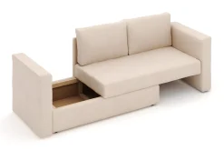 Basic Home Alnaryd 2-3seters Sovesofa med Nedfellbar Armlene