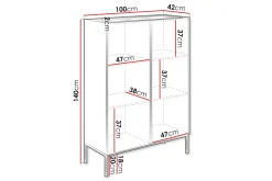Amelus Kommode 100 cm