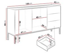 Amelus Skjenk 150x42 cm