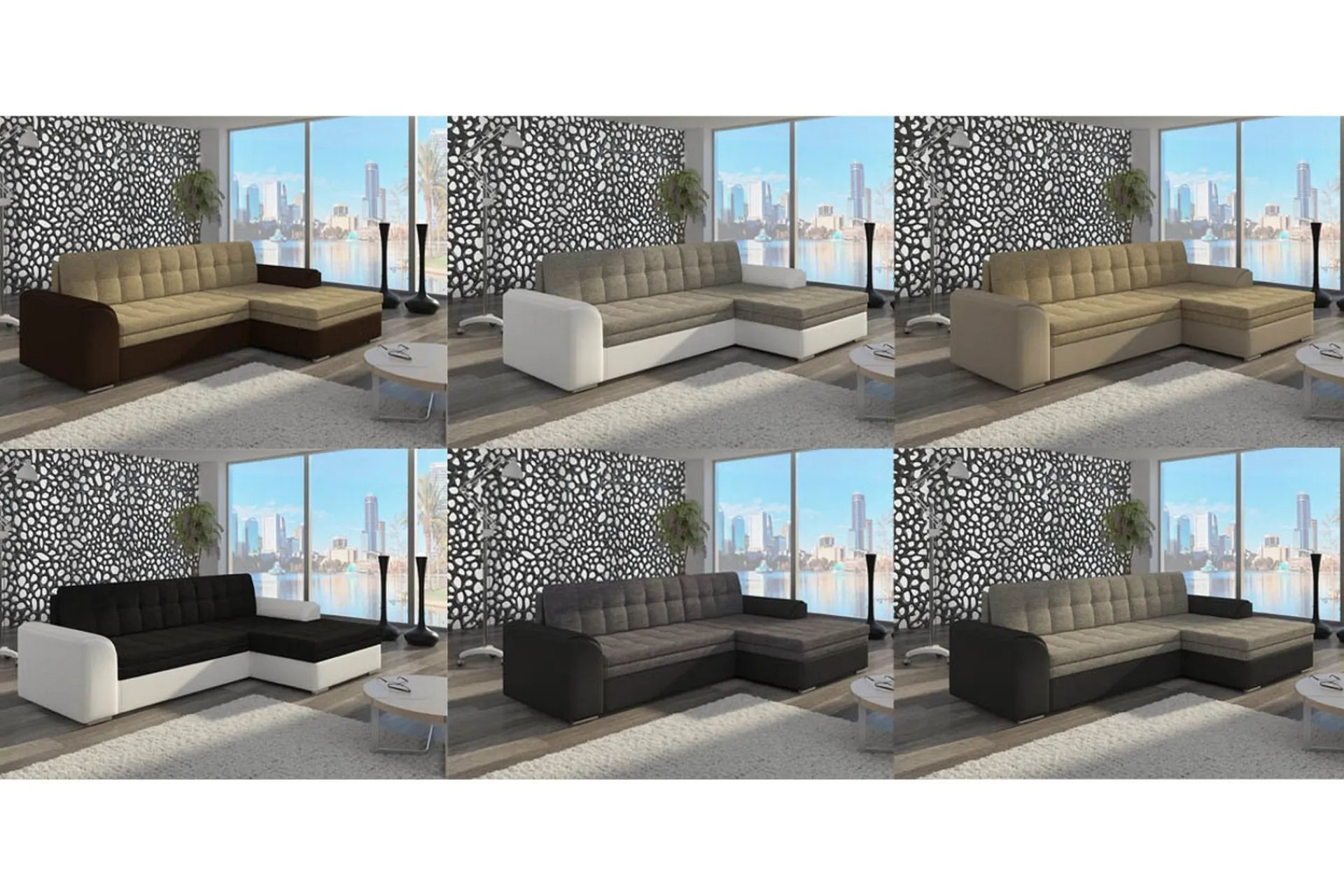 Amerikana Hjørnesovesofa med Divan