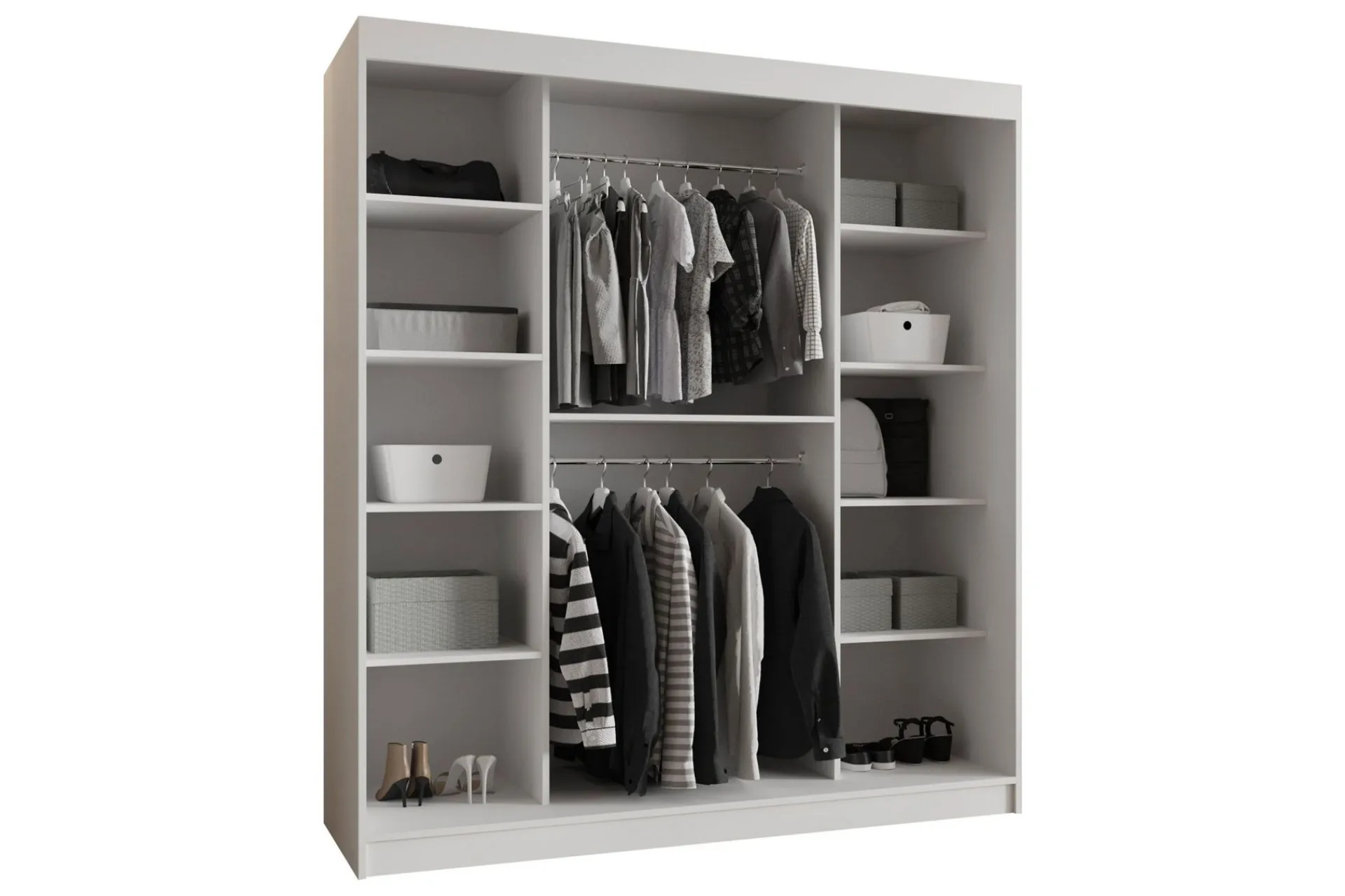 Amira Garderobeskap Med Speil 180x200 cm