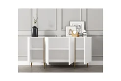 Gangbord|Avlastningsbord-Ampelio Konsollbord 150 cm Hvit