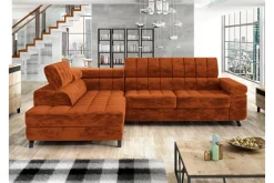 Sovesofaer-Amshyttan Sovesofa Med Sjeselong 3-Seter Orange