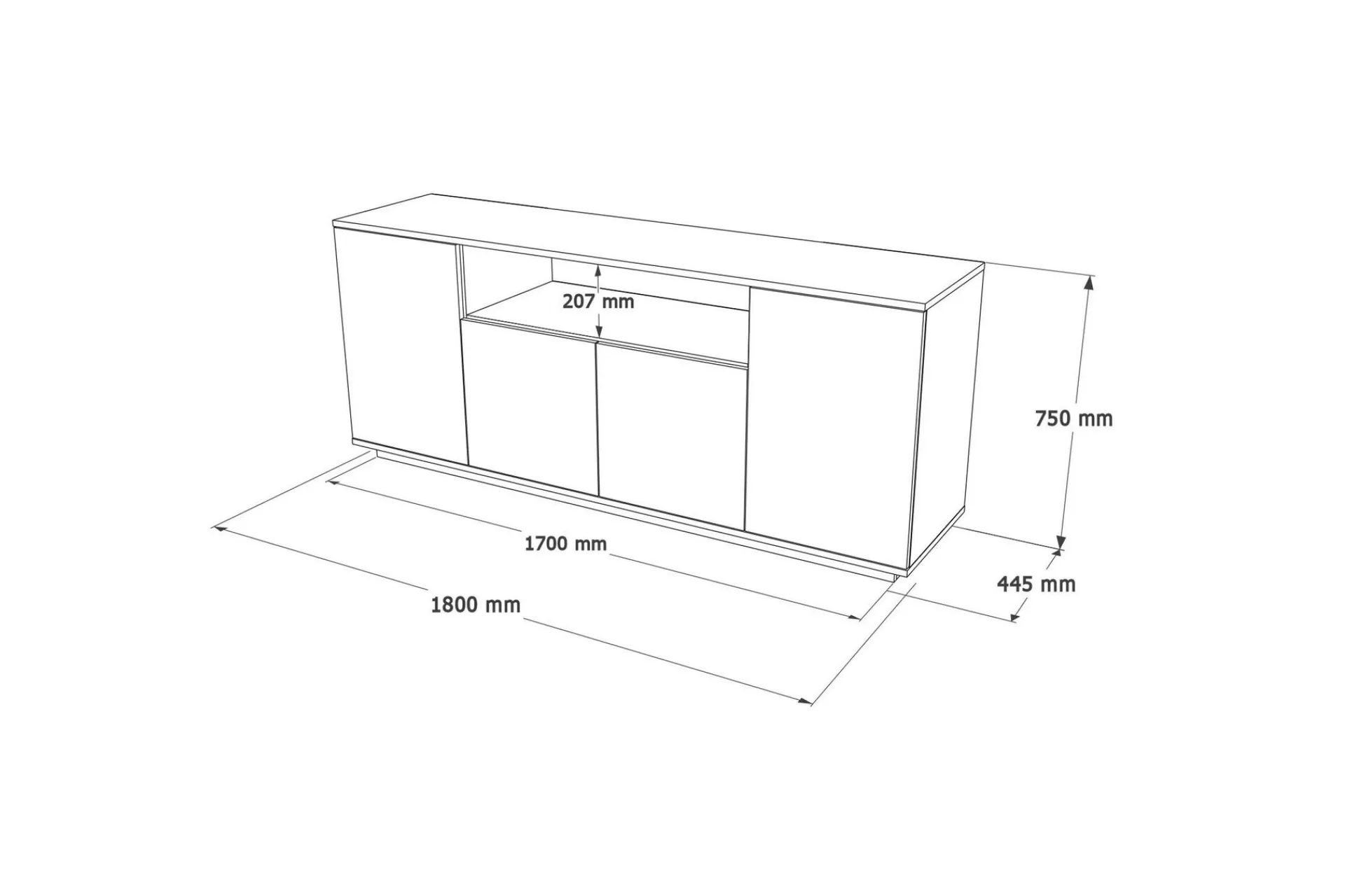 Anari Konsollbord 180 cm