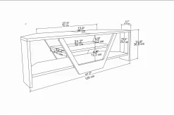 Tv-Benk & Mediabenk-Andifli Tv-benk 120x36,8 cm Brun