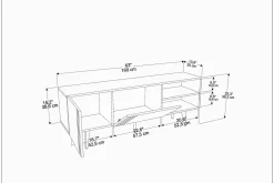 Tv-Benk & Mediabenk-Andifli Tv-benk 160x38,6 cm Brun