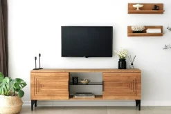 Tv-Møbelsett-Andifli Tv-møbelsett 50x15 cm Brun