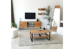 Tv-Møbelsett-Andifli Tv-møbelsett 50x15 cm Brun