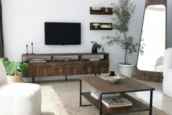 Tv-Møbelsett-Andifli Tv-møbelsett 50x15 cm Brun