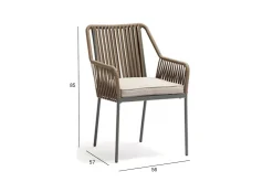 Andros Stol Grå/Taupe