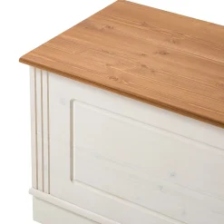 Loft24 Oppbevaringskiste-Anita Oppbevaringskiste 80 cm Hvit/Honning