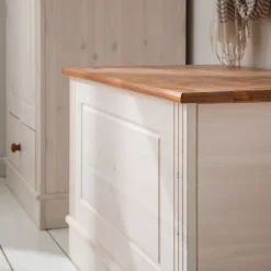 Loft24 Oppbevaringskiste-Anita Oppbevaringskiste 80 cm Hvit/Honning