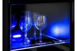 Concept 55 Apryl Modern TV mediamøbel med vitrineskap og LED-belysning
