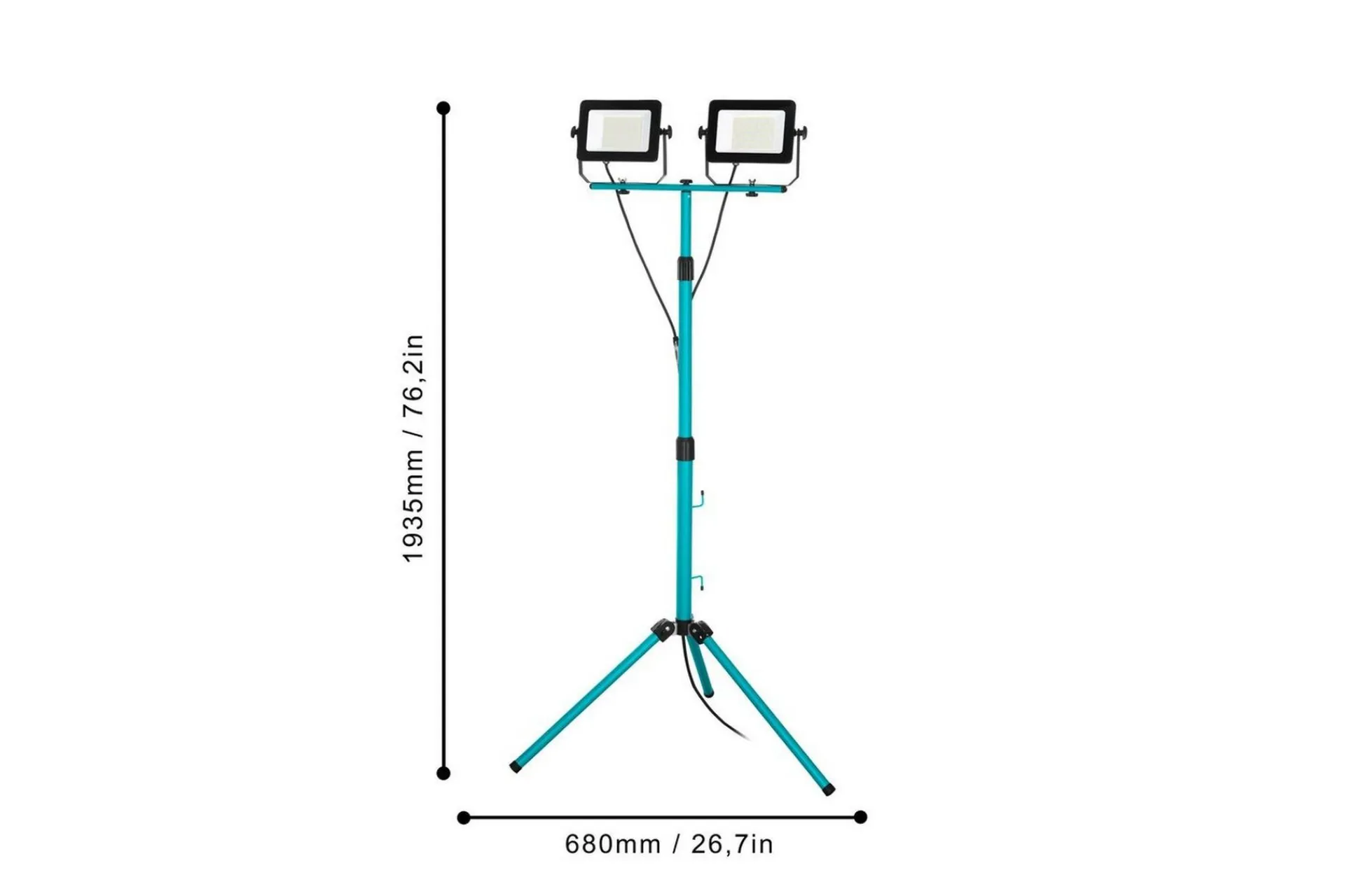 Eglo Arbeidsbelysning LED-Stativstrålkaster med 2 Lamper 52W