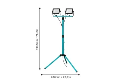 Eglo Arbeidsbelysning LED-stativstrålekaster med 2 lamper 30W