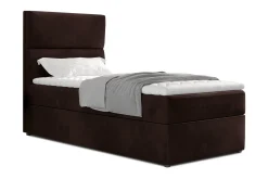 Seng Med Oppbevaring-Arcore Oppbevaringsseng 90x200 cm Vertikal Søm Brun