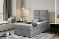 Seng Med Oppbevaring-Arcore Oppbevaringsseng 90x200 cm Rutete Grey