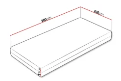 Arigna Fjærmadrass 200x200 cm